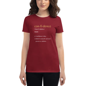 "Confidence" Women's short sleeve t-shirt